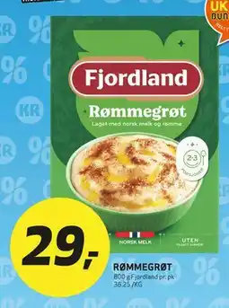 Bunnpris RØMMEGRØT tilbud