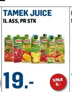 Price Lagerbutikk Tamek juice tilbud