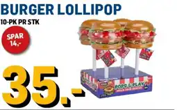 Price Lagerbutikk Burger lollipop tilbud