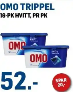Price Lagerbutikk Omo trippel tilbud