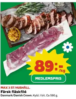 Stora Coop Färsk fläskfilé tilbud