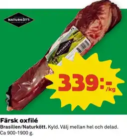 Stora Coop Färsk oxfilé tilbud