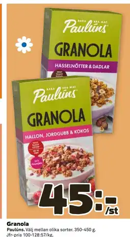 Stora Coop Granola tilbud