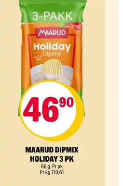 Coop Extra Maarud dipmix holiday 3 pk tilbud