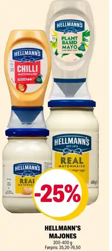 Coop Extra Hellmann's majones tilbud