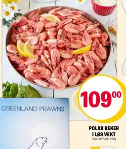 Coop Extra Polar reker i løs vekt tilbud