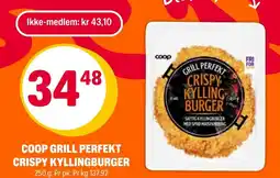 Coop Extra Coop grill perfekt crispy kyllingburger tilbud