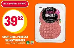 Coop Extra Coop grill perfekt skinny burger tilbud
