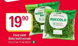 Coop Extra Coop salat Baby leaf/ruccola tilbud