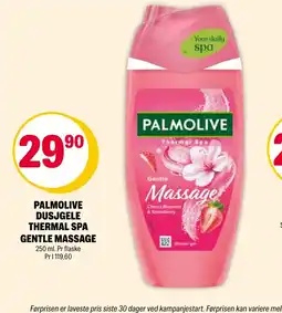 Coop Extra Palmolive dusjgele thermal spa gentle massage tilbud