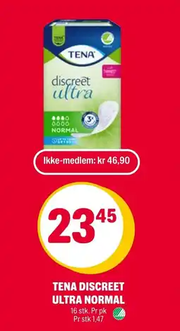 Coop Extra Tena discreet ultra normal tilbud