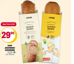 Coop Extra Coop jegerbrød/ superbrød tilbud