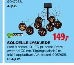 jem & fix SOLCELLE LYSKJEDE tilbud