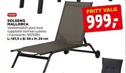 jem & fix SOLSENG MALLORCA tilbud