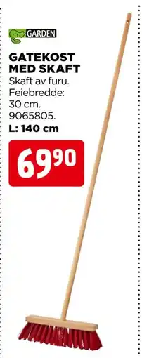jem & fix GATEKOST MED SKAFT tilbud