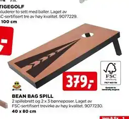 jem & fix BEAN BAG SPILL tilbud