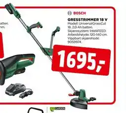 jem & fix GRESSTRIMMER 18 V tilbud