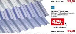 jem & fix TAKPLATE 0,9 MM tilbud