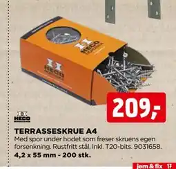 jem & fix TERRASSESKRUE A4 tilbud