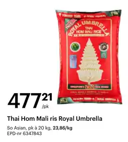 Storcash Thai Hom Mali ris Royal Umbrella tilbud