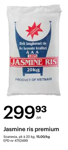 Storcash Jasmine ris premium tilbud