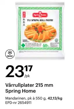 Storcash Vårrullplater 215 mm Spring Home tilbud