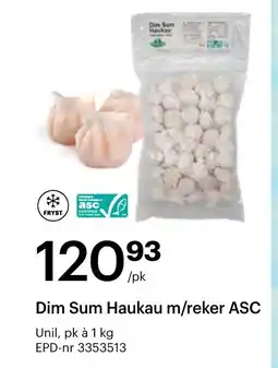 Storcash Dim Sum Haukau m/reker ASC tilbud