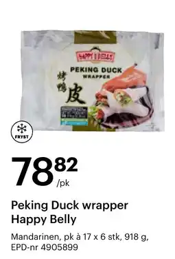 Storcash Peking Duck wrapper Happy Belly tilbud