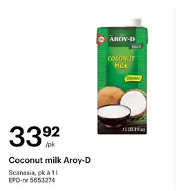 Storcash Coconut milk Aroy-D tilbud