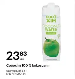 Storcash Cocoxim 100 % kokosvann tilbud
