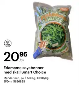 Storcash Edamame soyabønner med skall Smart Choice tilbud