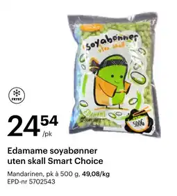 Storcash Edamame soyabønner uten skall Smart Choice tilbud
