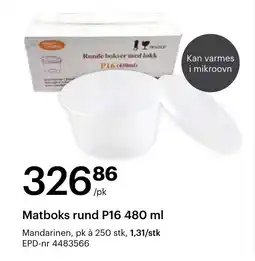 Storcash Matboks rund P16 tilbud