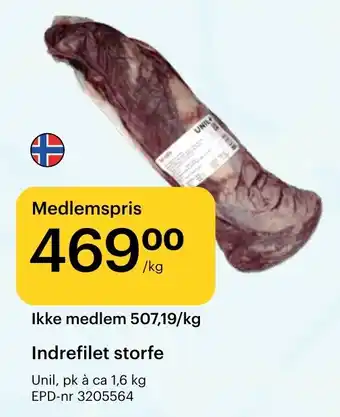 Storcash Indrefilet storfe tilbud