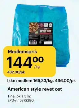 Storcash Tine American style revet ost tilbud