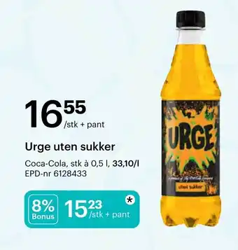Storcash Urge uten sukker tilbud