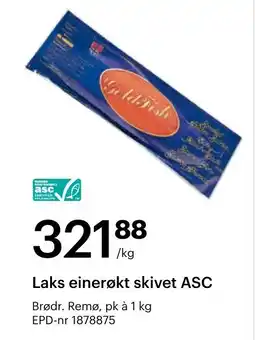 Storcash Laks einerøkt skivet ASC tilbud