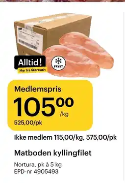 Storcash Matboden kyllingfilet tilbud