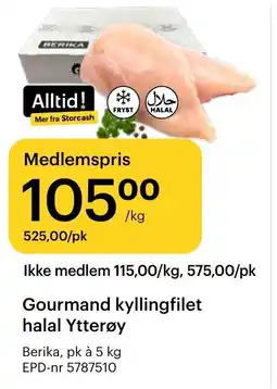 Storcash Gourmand kyllingfilet halal Ytterøy tilbud