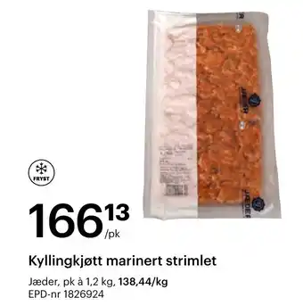Storcash Kyllingkjøtt marinert strimlet tilbud