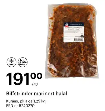 Storcash Biffstrimler marinert halal tilbud