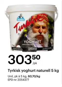 Storcash Tyrkisk yoghurt naturell tilbud