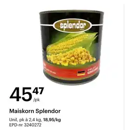 Storcash Maiskorn Splendor tilbud