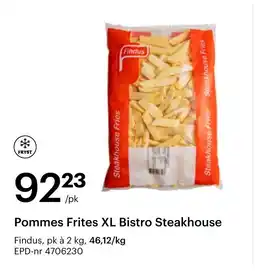 Storcash Pommes Frites XL Bistro Steakhouse tilbud