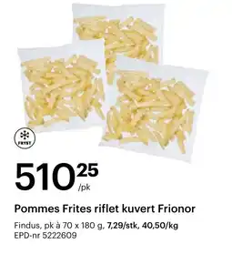 Storcash Pommes Frites riflet kuvert Frionor tilbud