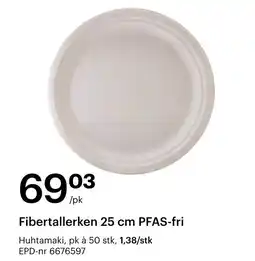 Storcash Fibertallerken 25 cm PFAS-fri tilbud