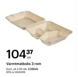 Storcash Varmtmatboks 3 rom tilbud