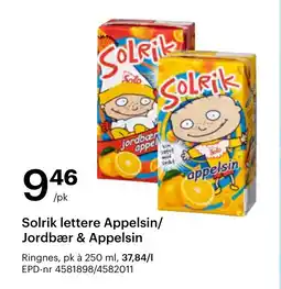 Storcash Solrik lettere Appelsin/ Jordbær & Appelsin tilbud