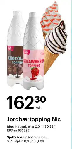 Storcash Jordbærtopping Nic tilbud