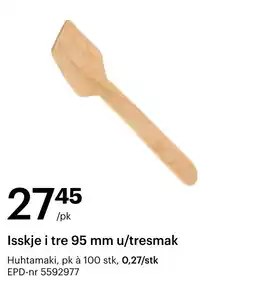 Storcash Isskje i tre 95 mm u/tresmak tilbud